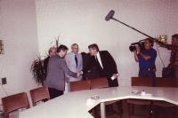 Primire la primul ministru Rund Lubers la resedinta Guv. Din Haga 1992