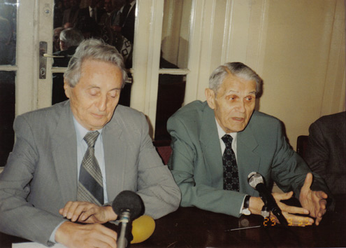 Conferinta de presa la sediul PNTCD - Ion Diaconescu, Corneliu Coposu