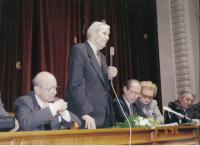 Mai 1995 - Sedinta Conventiei Democrate - Alexandru Paleologu, Corneliu Coposu, Gh. Ceausescu