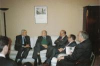 Primire la sediul Partidului Crestin Democrat-Piere Mehaignerie Jean Marie Daillet Paris 1990