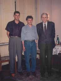 Costin Borc (secretarul personal al lui Corneliu Coposu), Vladimir Tismaneanu si Corneliu Coposu