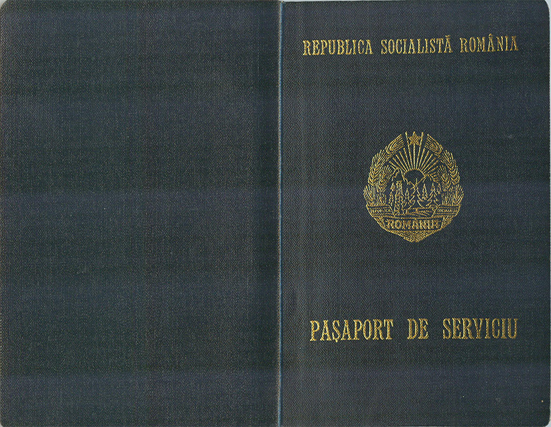 Pașaport de serviciu - 15 februarie 1990