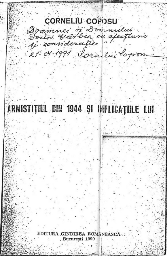 Armistițiul din 1944 și implicațiile lui