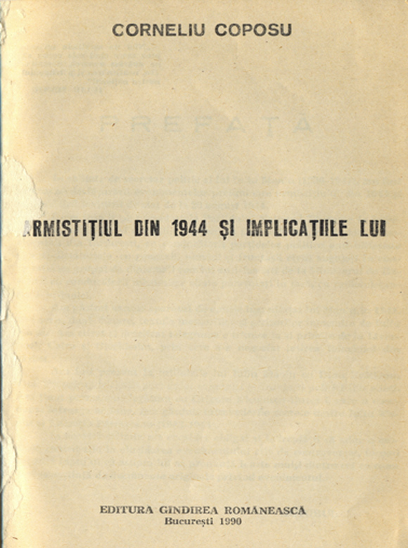 Armistițiul din 1944 și implicațiile lui