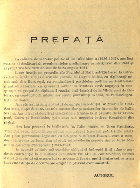 Armistițiul din 1944 și implicațiile lui