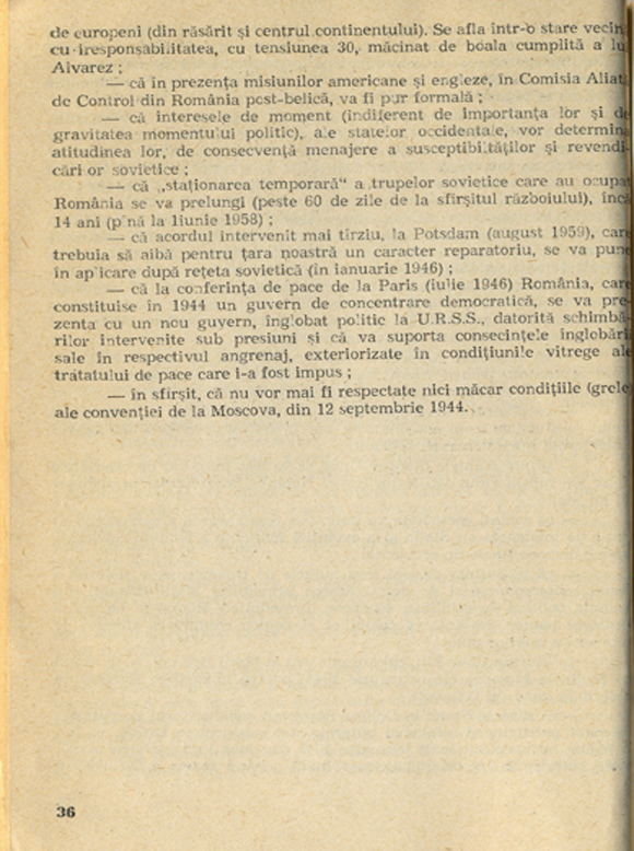 Armistițiul din 1944 și implicațiile lui