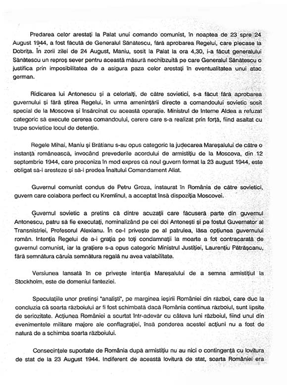 `Câteva precizări istorice`, Corneliu Coposu