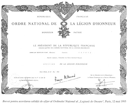 Ordre National de la Légion d'Honneur