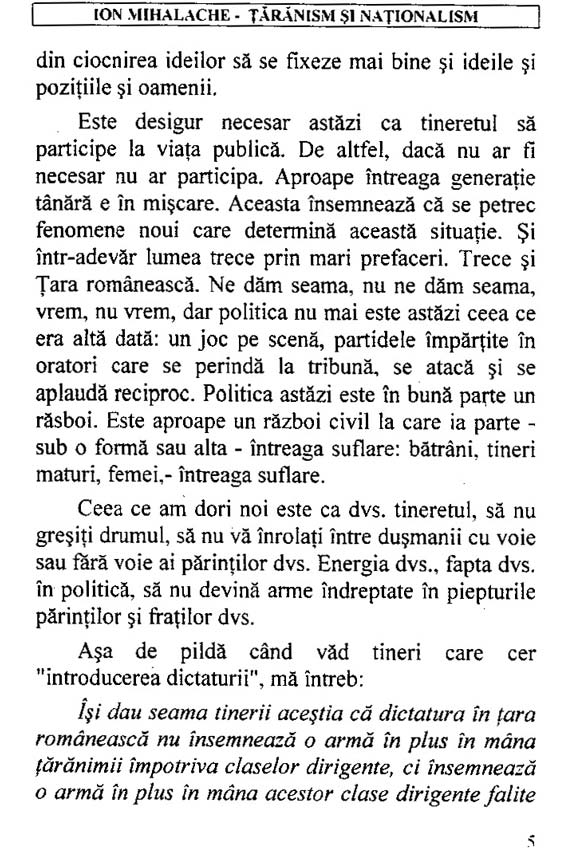 Ion Mihalache... la 17.12.1935