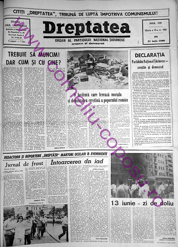 Dreptatea Anul XXII (Seria a IV-a) nr 110 - Joi 21 iunie 1990