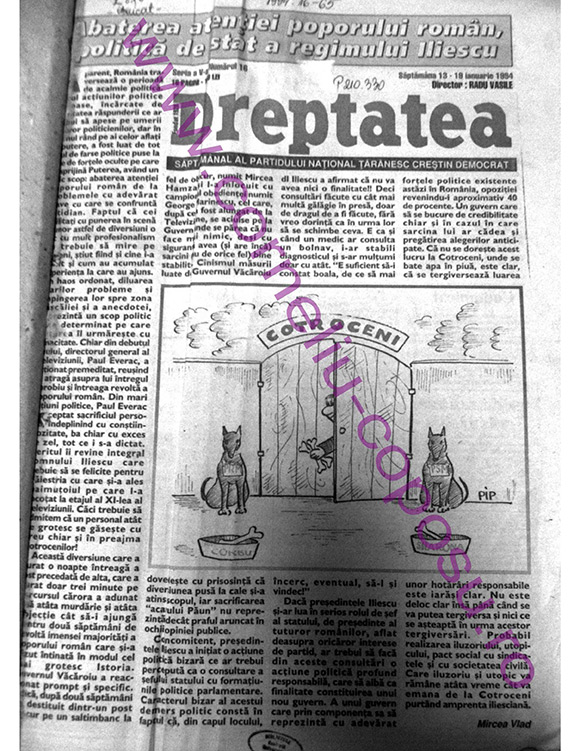 Dreptatea Seria a V-a, nr 16, Săptămâna 13-19 ianuarie 1994