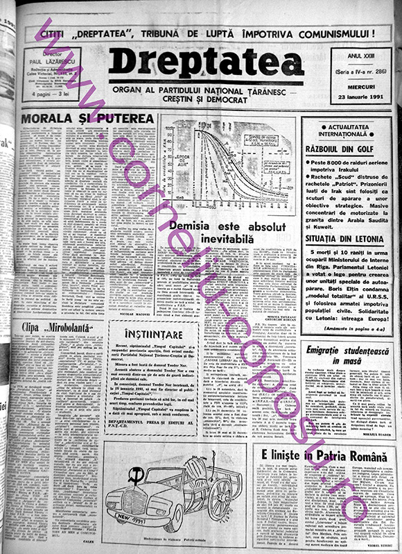 Dreptatea Anul XXIII (Seria a IV-a) nr 286 - Miercuri 23 ianuarie 1991