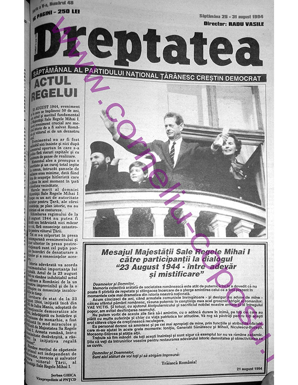 Dreptatea Seria a V-a, nr 48, Săptămâna 25-31 august 1994