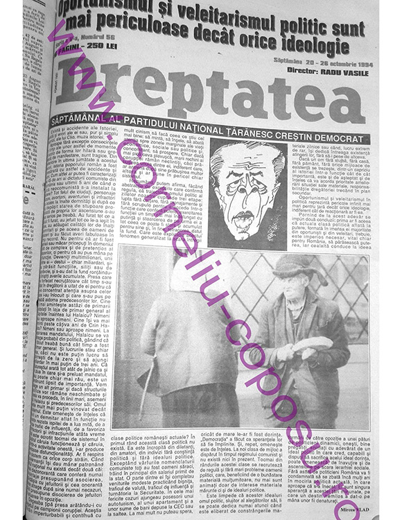 Dreptatea Seria a V-a, nr 56, Săptămâna 20-26 octombrie 1994