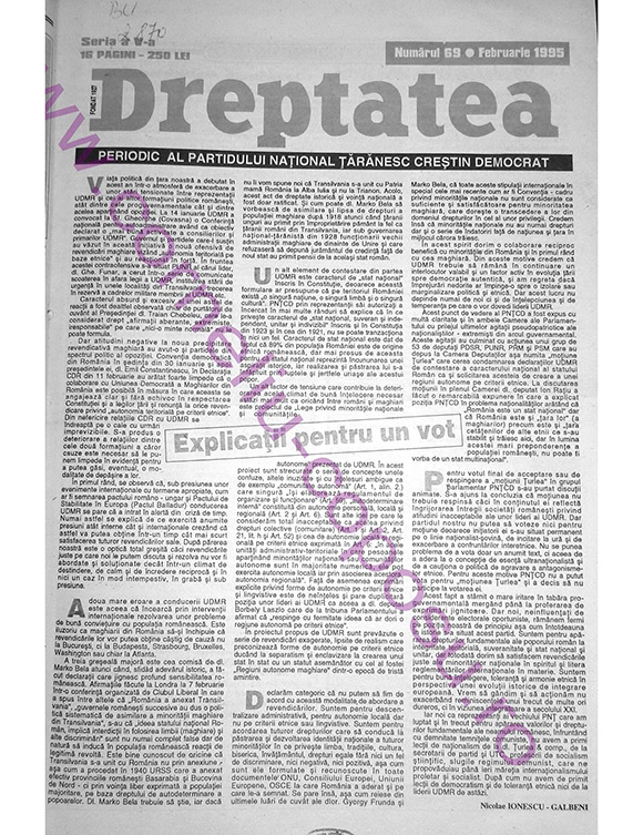 Dreptatea Seria a V nr 69 - februarie 1995