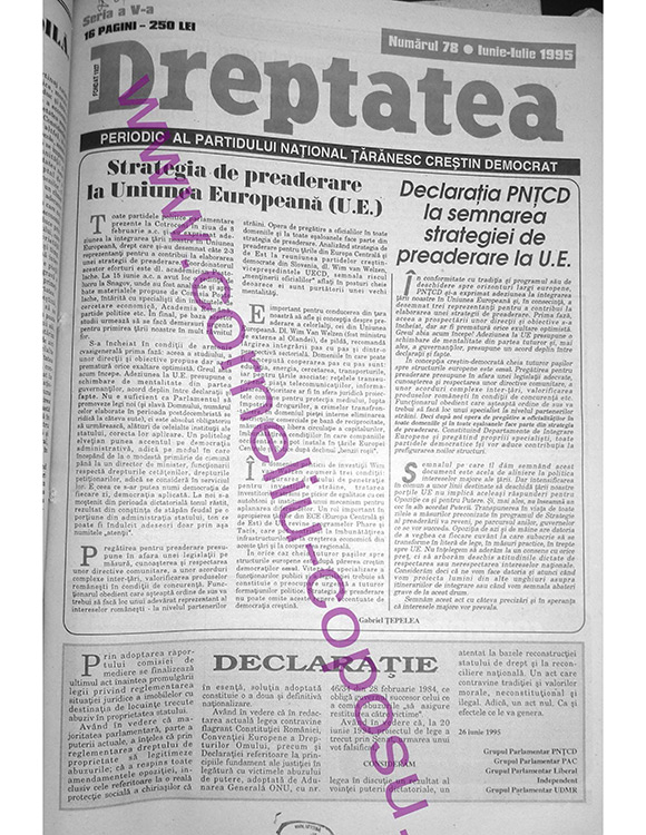 Dreptatea Seria a V nr 78 - iunie-iulie 1995