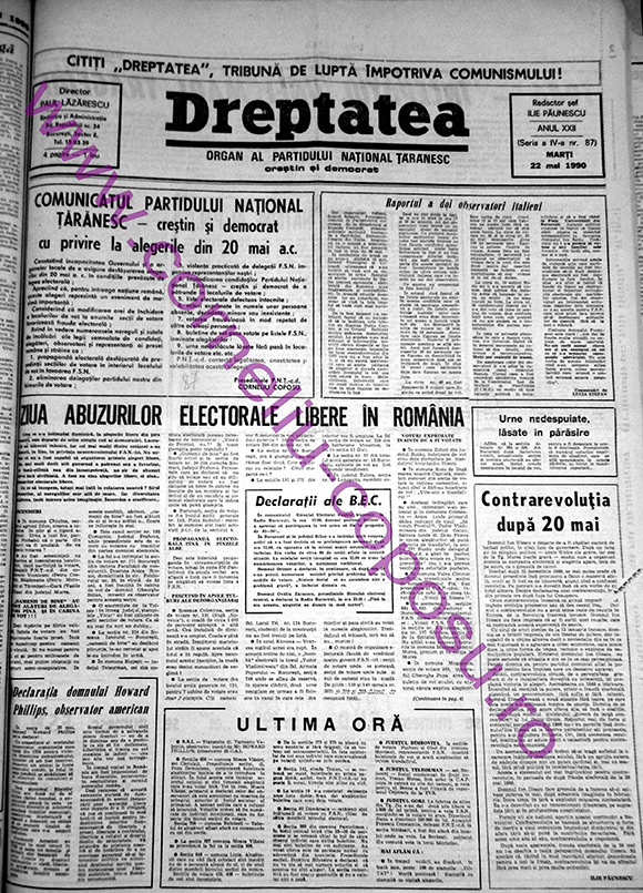 Dreptatea Anul XXII (Seria a IV-a) nr 87 - Marţi 22 mai 1990