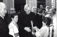 Februarie 1993 - Dezvelirea bustului lui Iuliu Maniu la sediul PNTCD - Corneliu Coposu, Ion Diaconescu