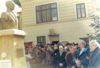 Februarie 1993 - Dezvelirea bustului lui Iuliu Maniu la sediul PNTCD - Radu Vasile, Corneliu Coposu 3
