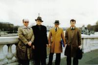 Feb 1990 Prima vizita in strainatate - Paris - Alex. Herlea, CC, Iftene Pop, Marius Luputiu