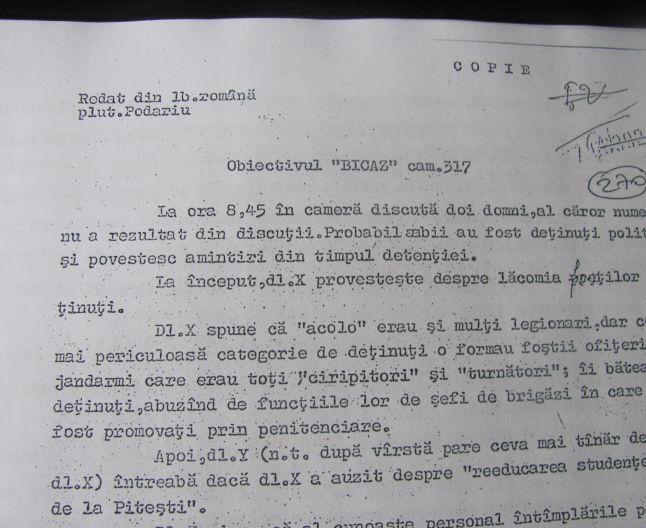 Fila din arhiva fostei securitati