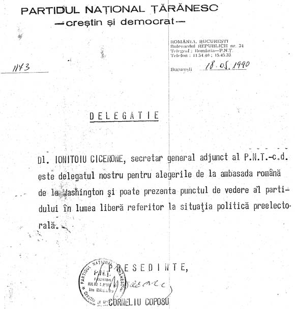 Delegatie Ionitoiu Cicerone