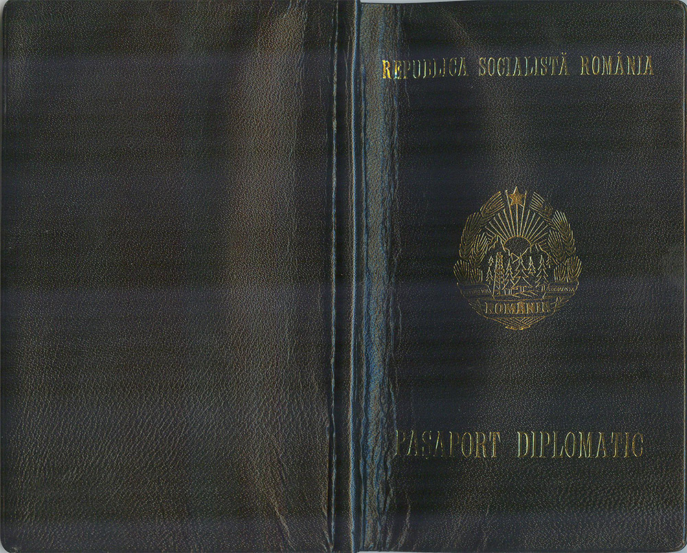 Pașaport diplomatic - 29 decembrie 1992