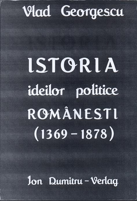 Copertă 'Istoria ideilor politice româneşti'