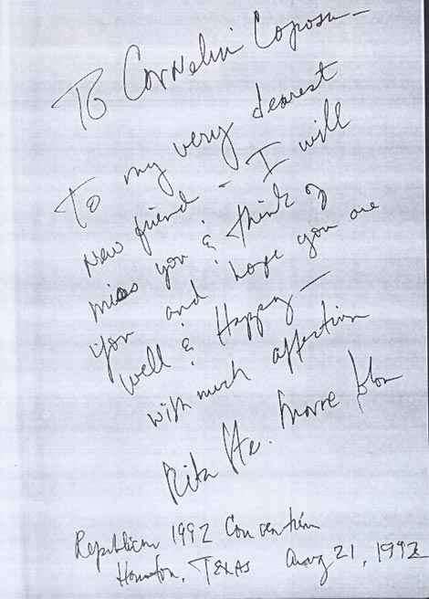 Autograf Carte 'Ronald Reagan - The Autobiography'