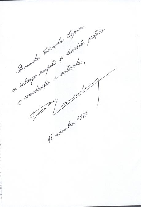 Autograf Dan Cernovodeanu