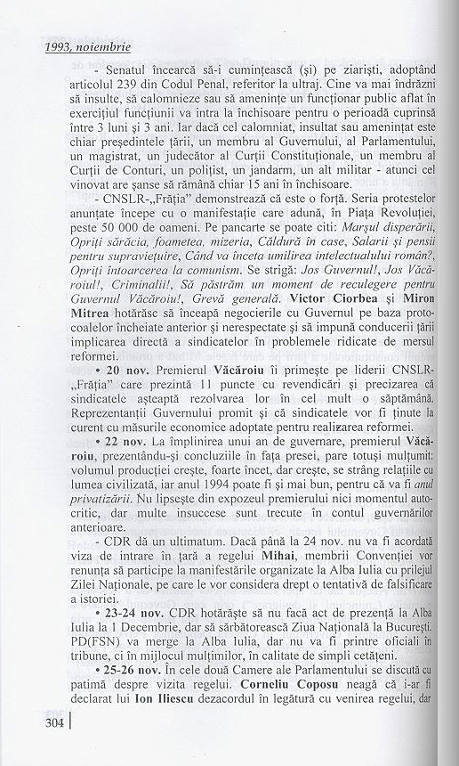 11 ani din istoria României - decembrie 1989 - decembrie 2000 - o cronologie a evenimentelor