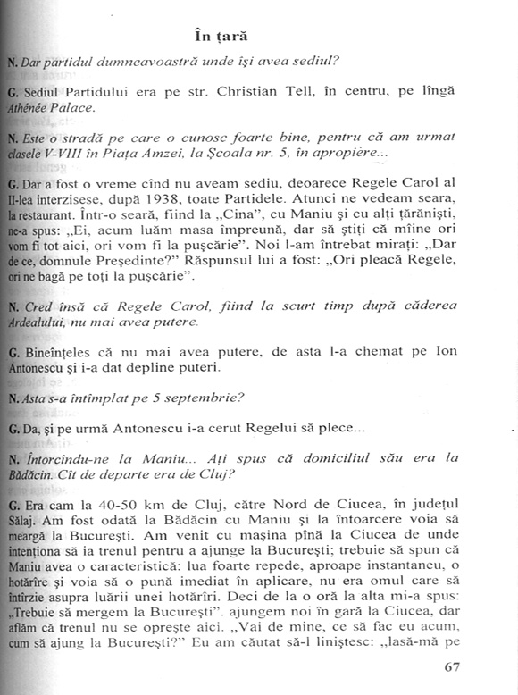 `Un martor al istoriei: Emil Ghilezan de vorbă cu Adrian Niculescu`, Emil Ghilezan, Adrian Niculescu