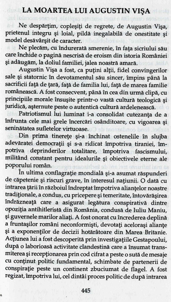 Din închisorile fasciste în cele comuniste din U.R.S.S. şi România - Augustin Vişa