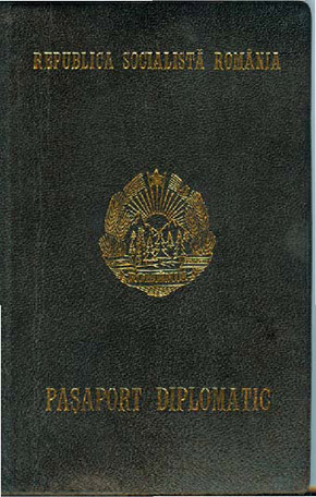 Paşaport diplomatic coperta