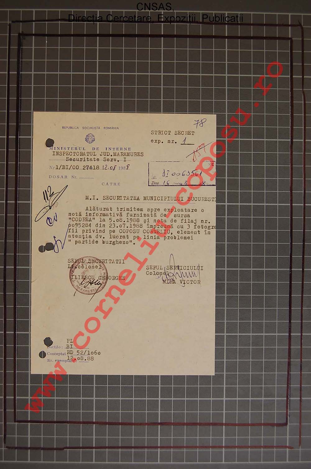 Note şi rapoarte informative