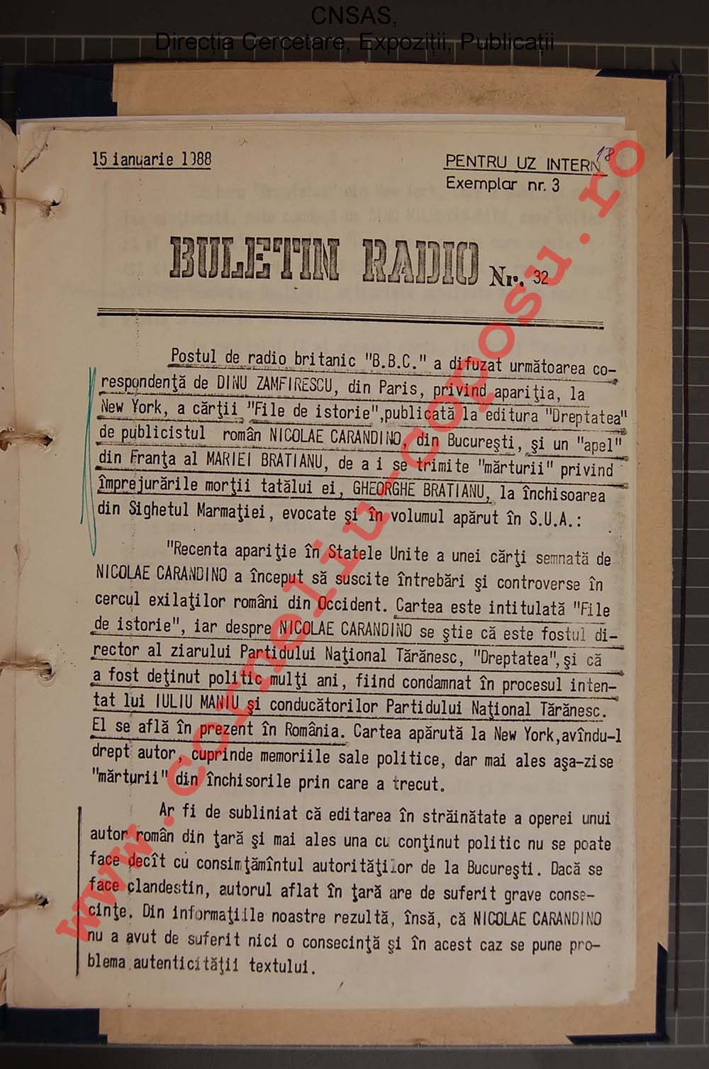 Buletin Radio nr. 32
