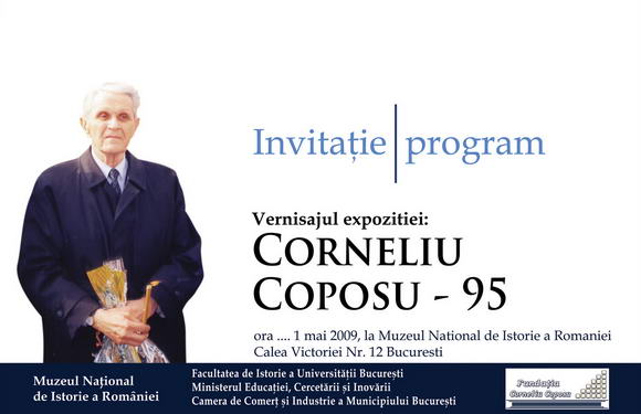 Invitaţie Expoziţie "Corneliu Coposu - 95"