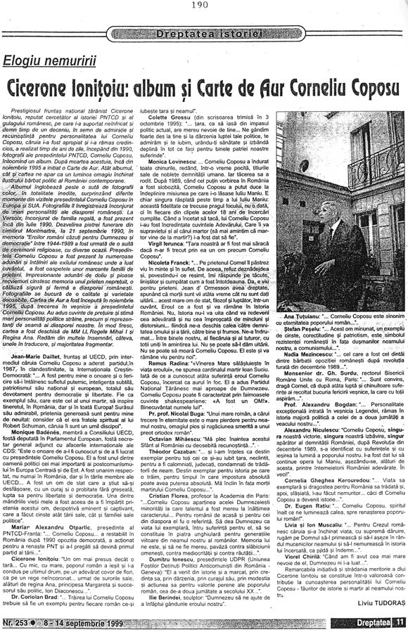 'Cartea de Aur' - Cicerone Ioniţoiu