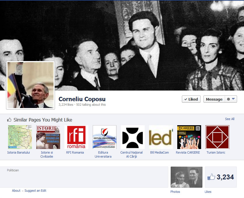 Corneliu Coposu Facebook