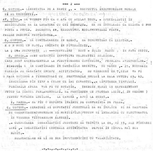 Intalnire comuna conducere, senatori, deputati - 24.11.1992