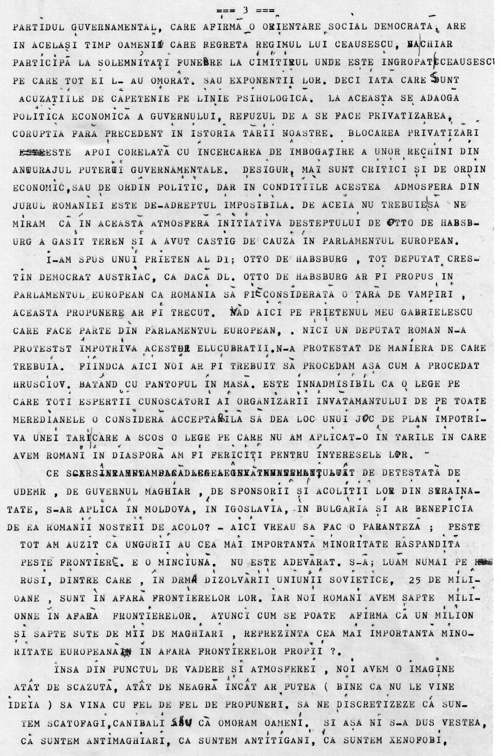 Sedinta Largita - 03.09.1995