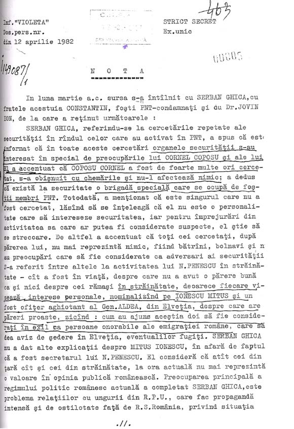 Ticu Dumitrescu - Marturie si document