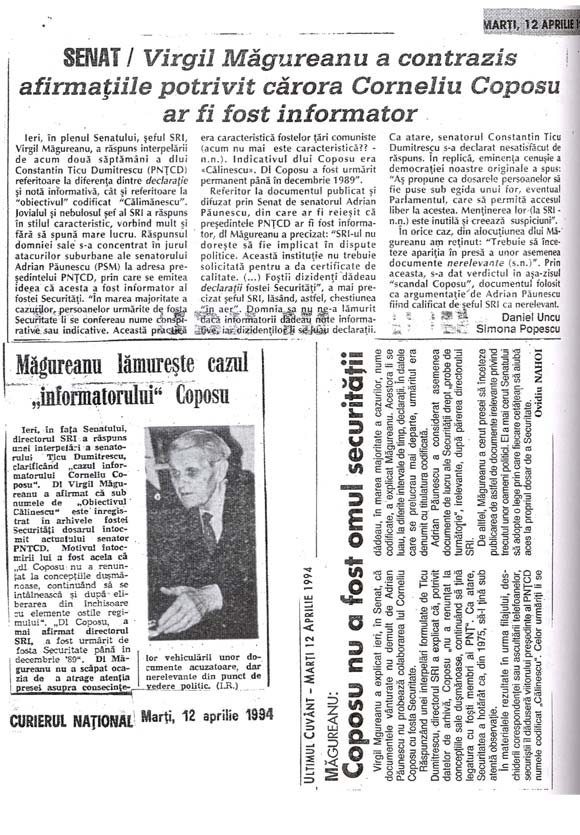 Constantin Ticu Dumitrescu - Mărturie şi document