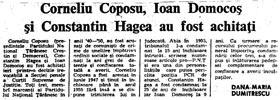 Corneliu Coposu, Ioan Domocoş şi Constantin Hagea au fost achitaţi