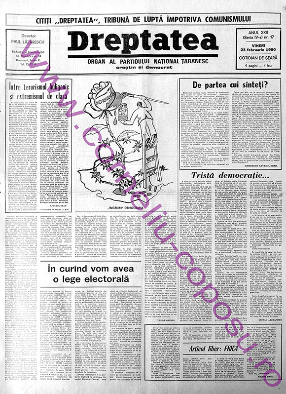 Dreptatea Anul XXII (Seria a IV-a) nr 17 - Vineri 23 februarie 1990
