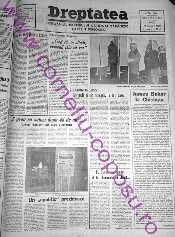 Dreptatea Anul XXIV (Seria a IV-a) nr 528 - Marţi 11 februarie 1992